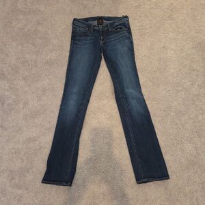 Genetic Denim The Liam Straight Leg Jean Size 27x32 Fever Blue Low Rise Stretch